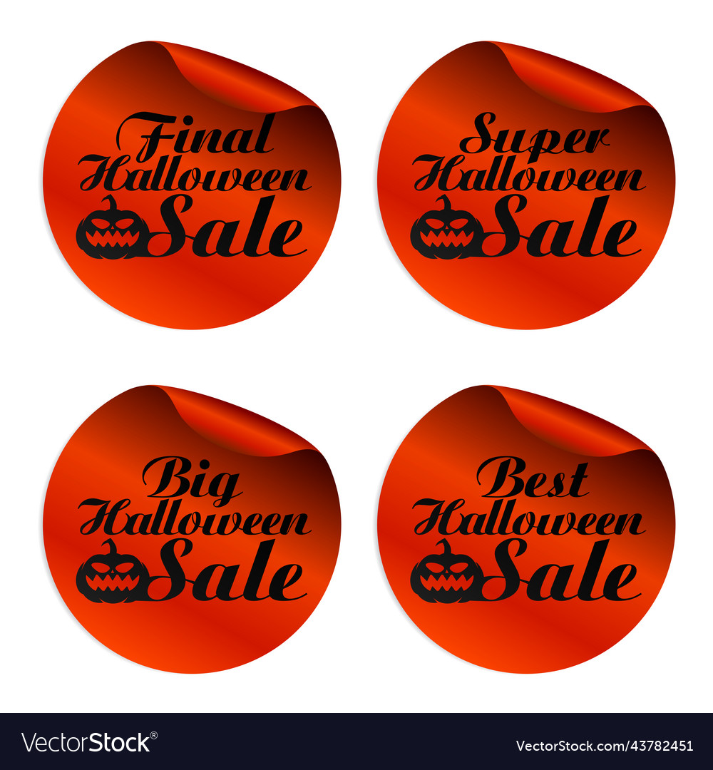 Red halloween verkauf sticker letzte super groß best