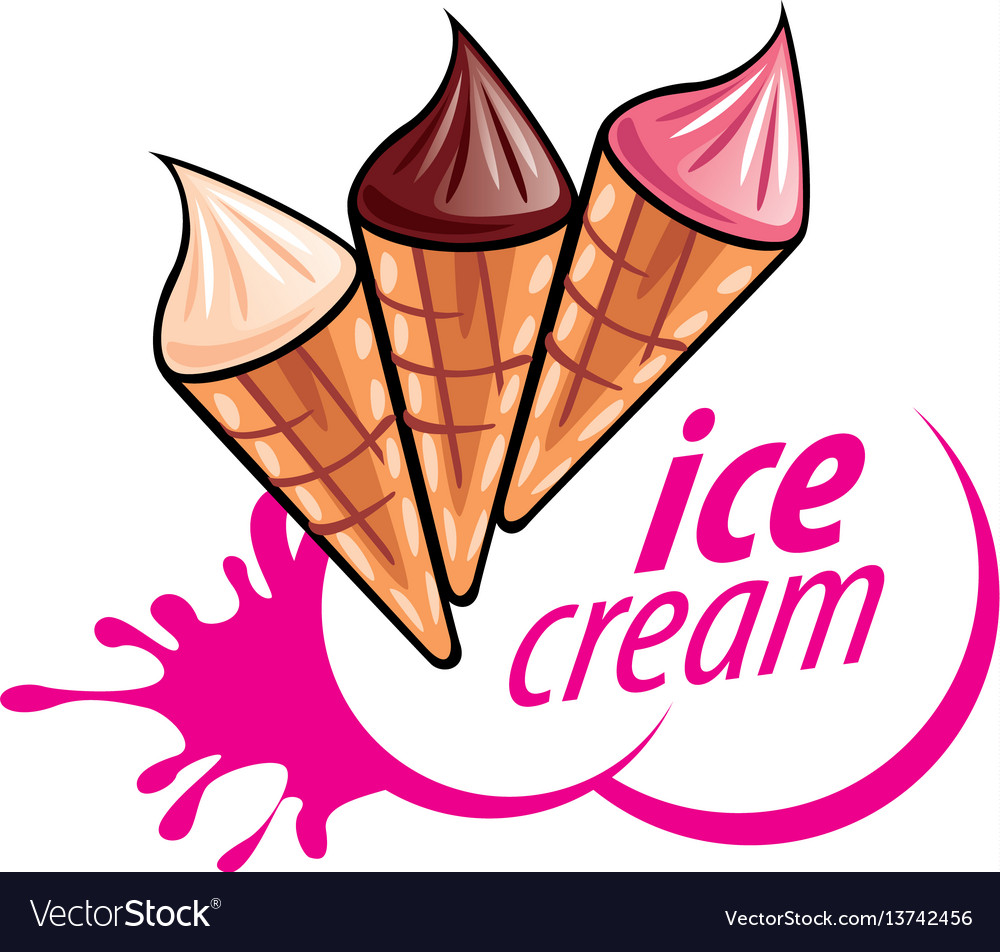 ice cream logo vector