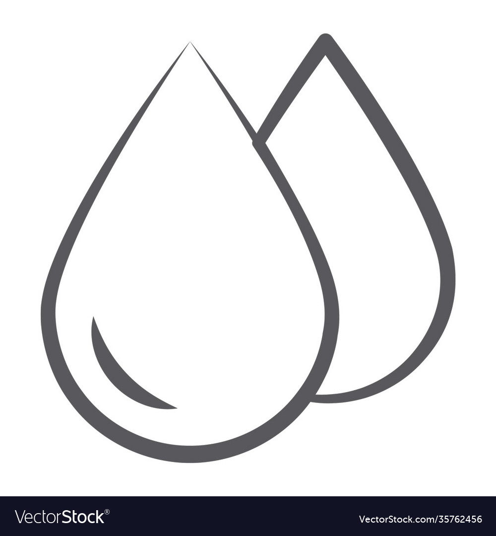 Water drops Royalty Free Vector Image - VectorStock