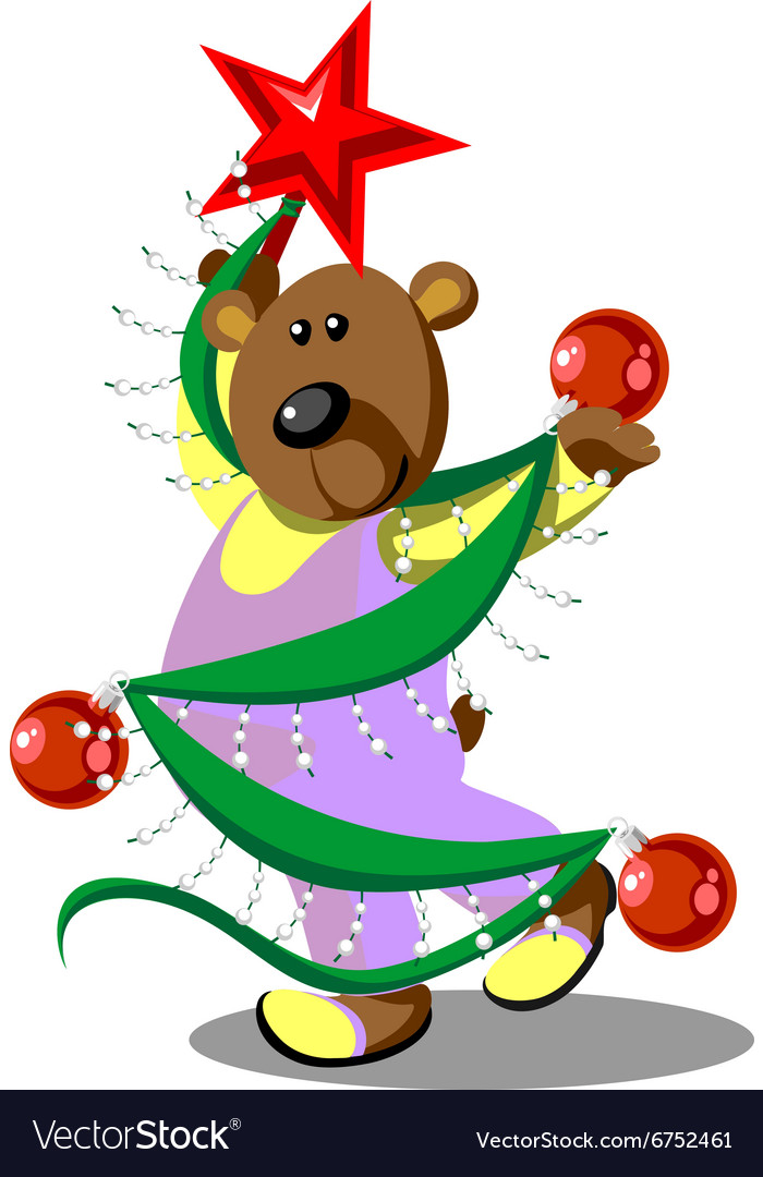 Bear dancing 23 Royalty Free Vector Image - VectorStock