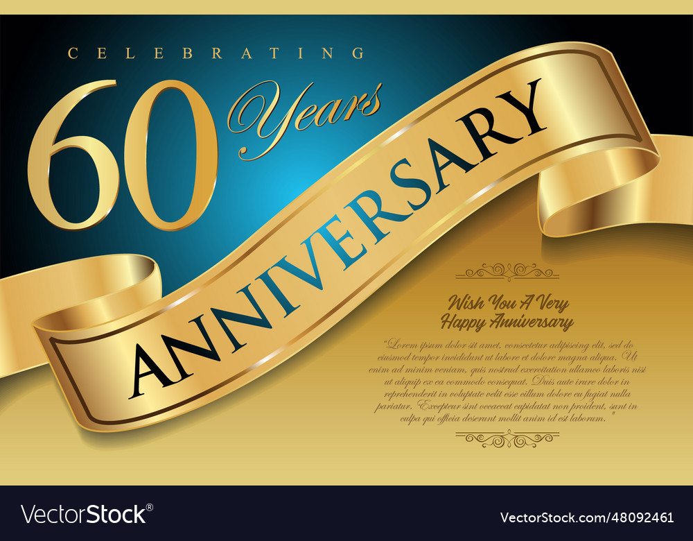 Golden Anniversary Certificate Or Background Vector Image