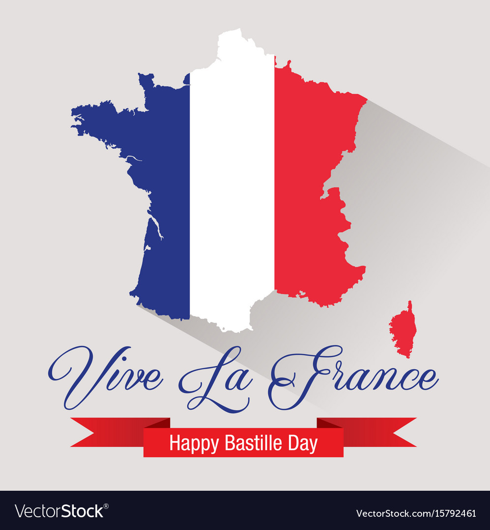 Happy bastille day celebration banner