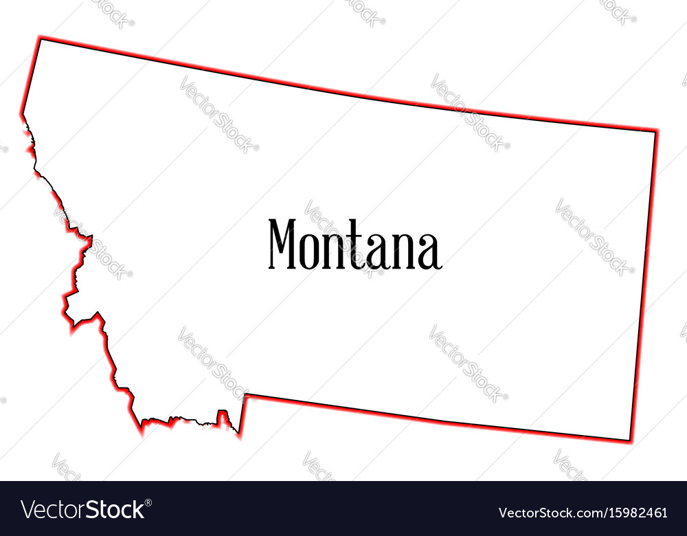 Montana Royalty Free Vector Image - VectorStock