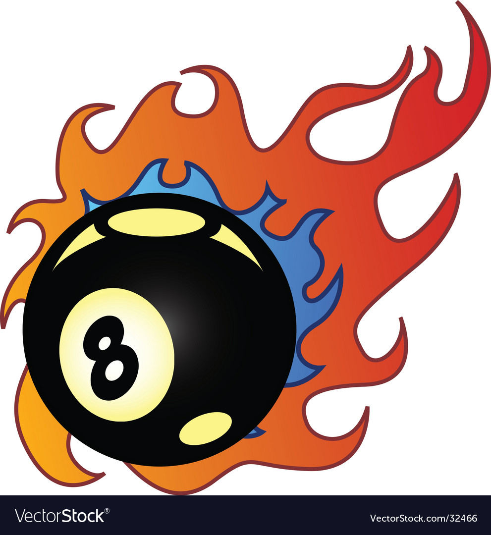 Flaming balls Royalty Free Vector Image - VectorStock