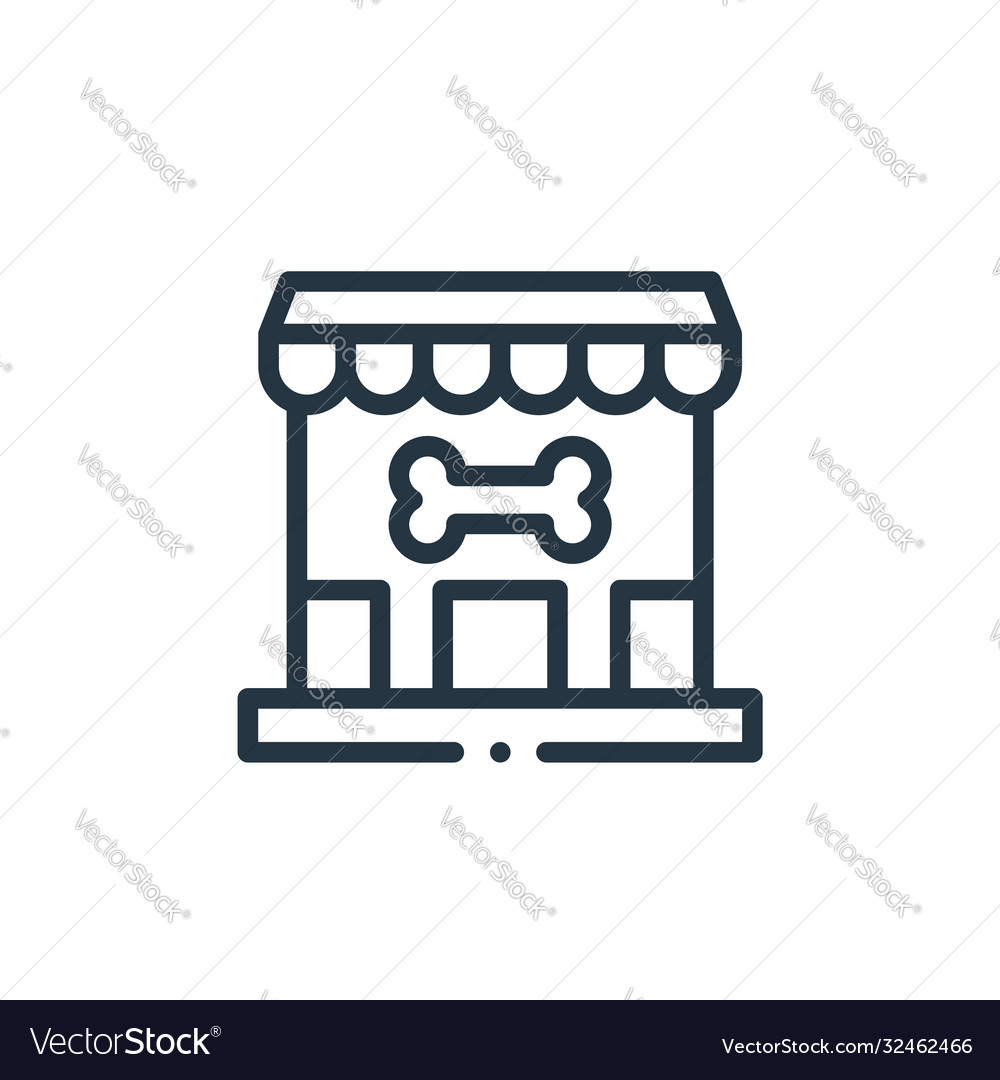 Petshop icon editable stroke Royalty Free Vector Image