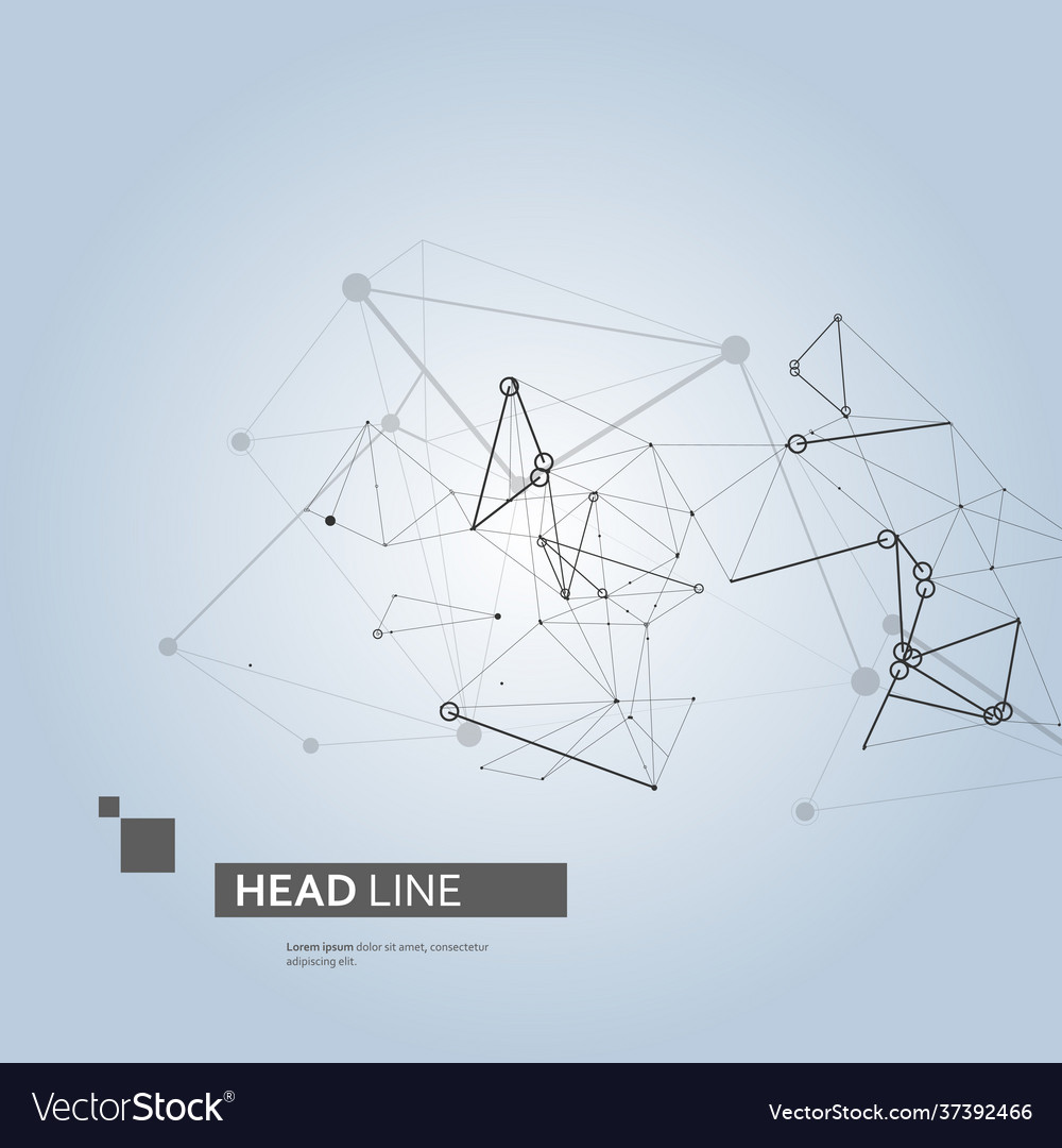 Presentation template business technology concept Vector Image