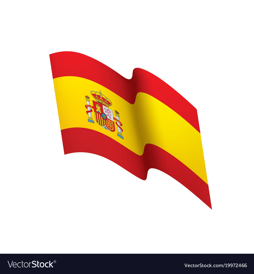 Spain flag Royalty Free Vector Image - VectorStock