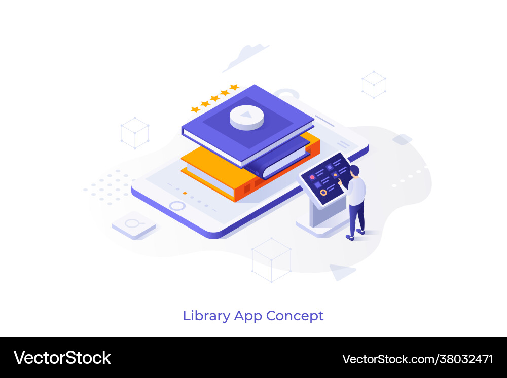 Isometric for website Royalty Free Vector Image