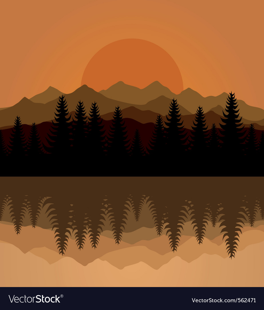 Sunset mountain