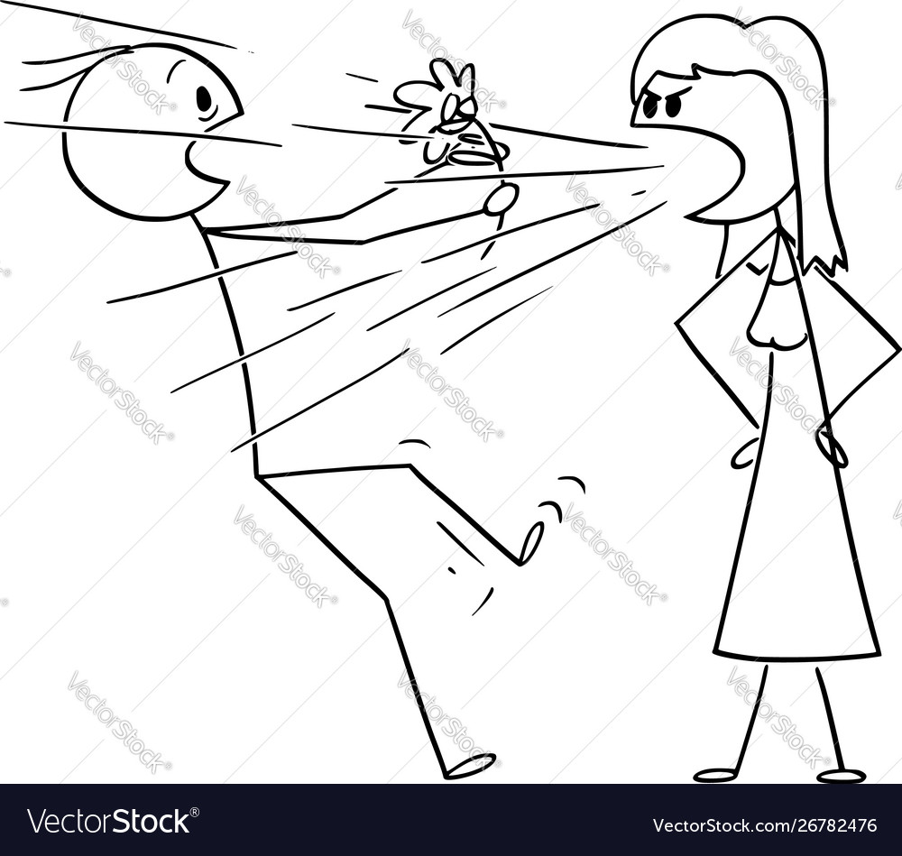 cartoon-woman-on-date-screaming-or-yelling-at-vector-image