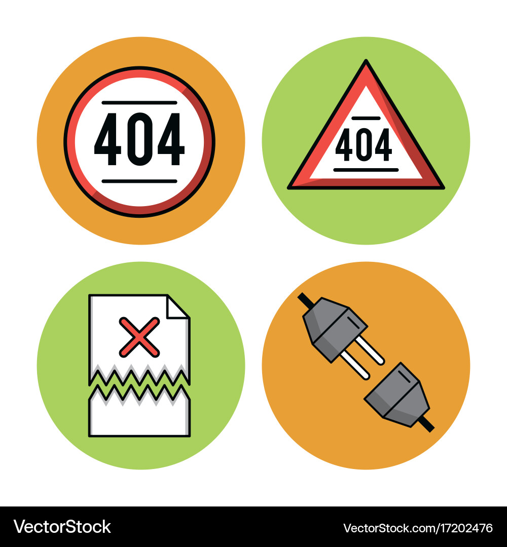 Error 401 icons Royalty Free Vector Image - VectorStock