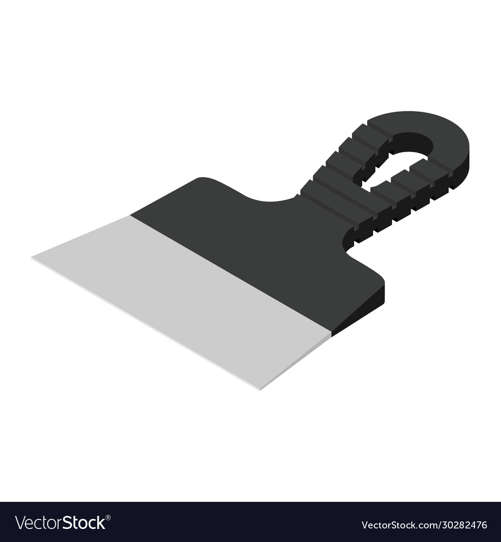 Putty knife isolated on white background Vector Image