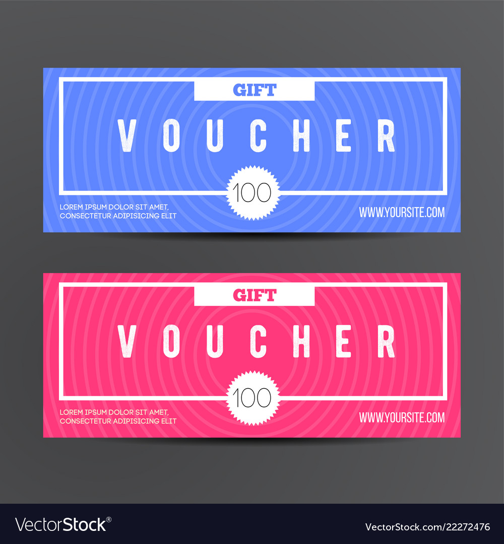 Voucher Gift For Shop With Offer Template Vector Image