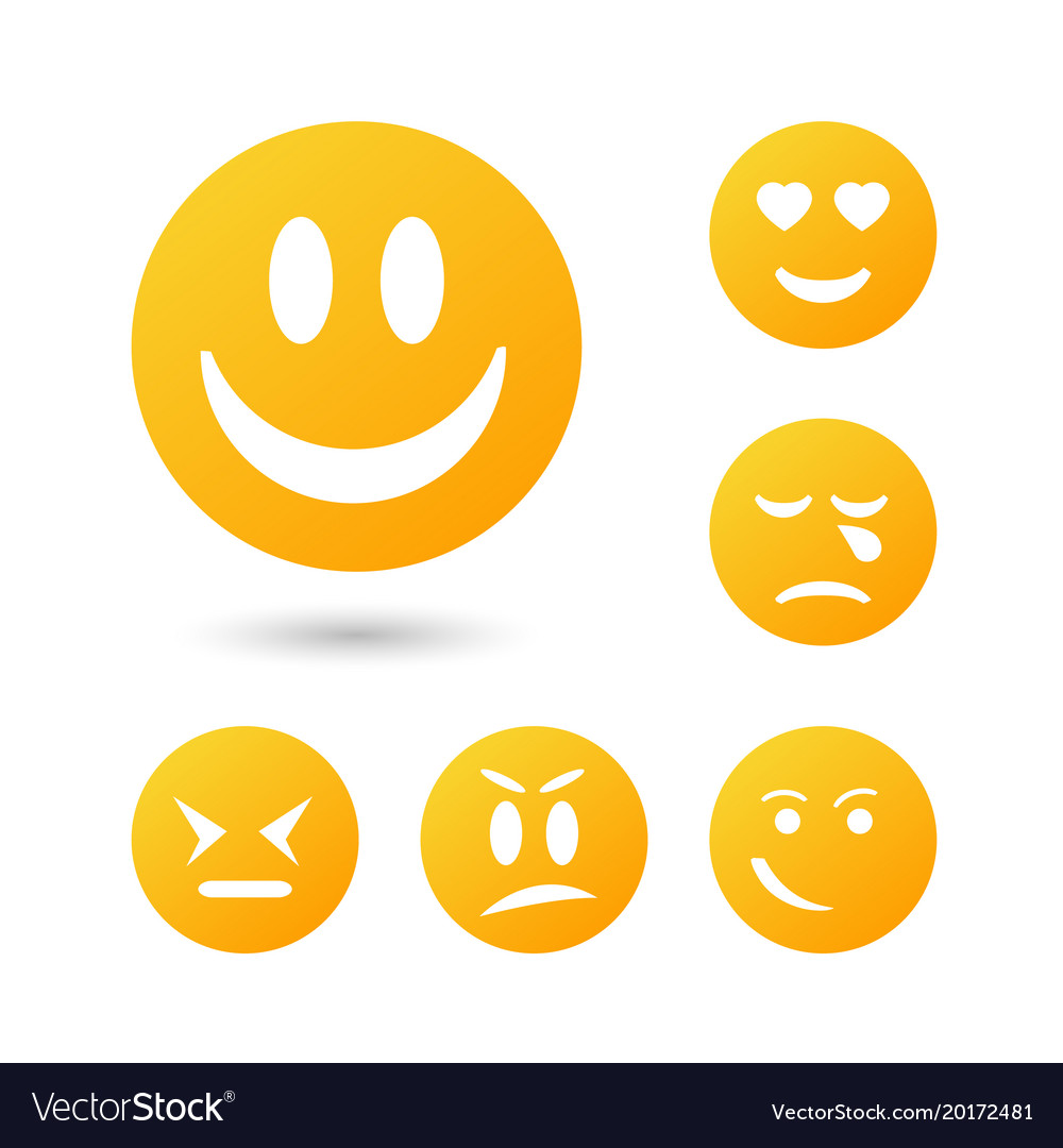 Collection Creative Cartoon Style Smiles Vector Image 5995