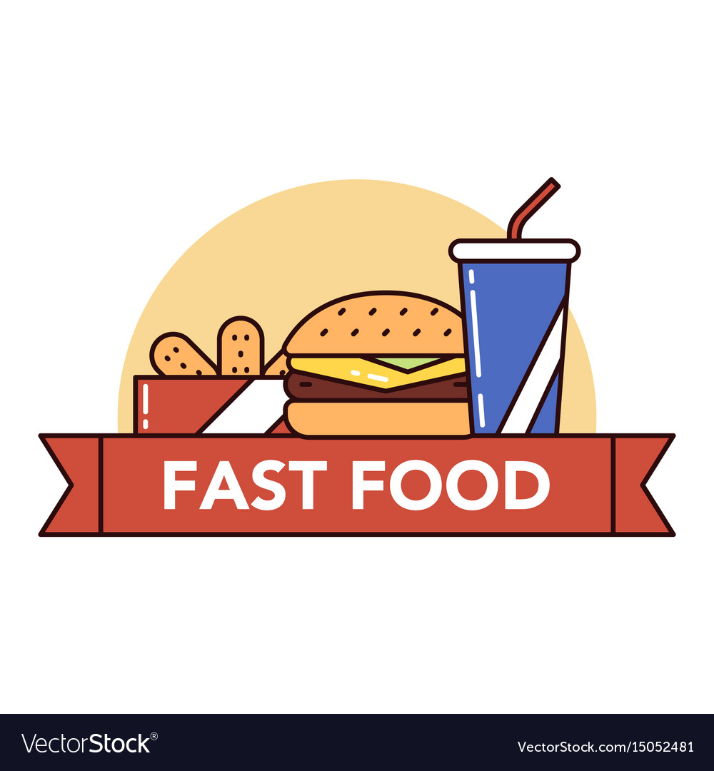 Fast and junk food Royalty Free Vector Image - VectorStock