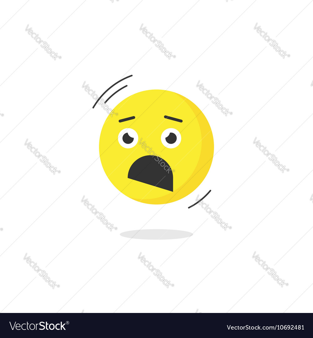 Premium Photo  A surprised look fearful emoji face, scared