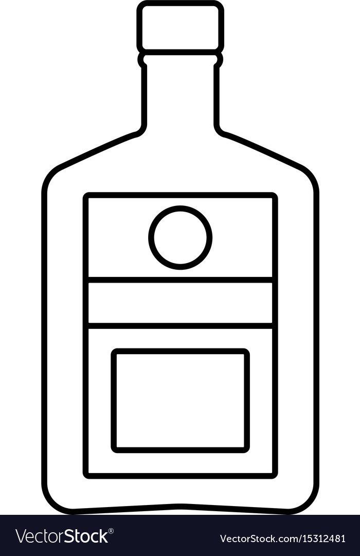 Liquor Bottle Icon Royalty Free Vector Image - Vectorstock