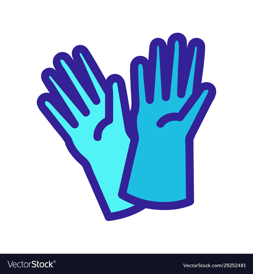 Water gloves cartoon Royalty Free Vector Image