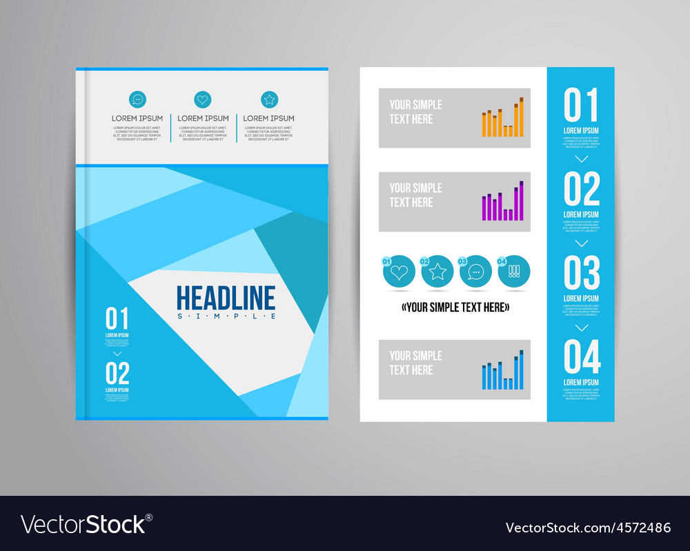 Flyer template Royalty Free Vector Image - VectorStock