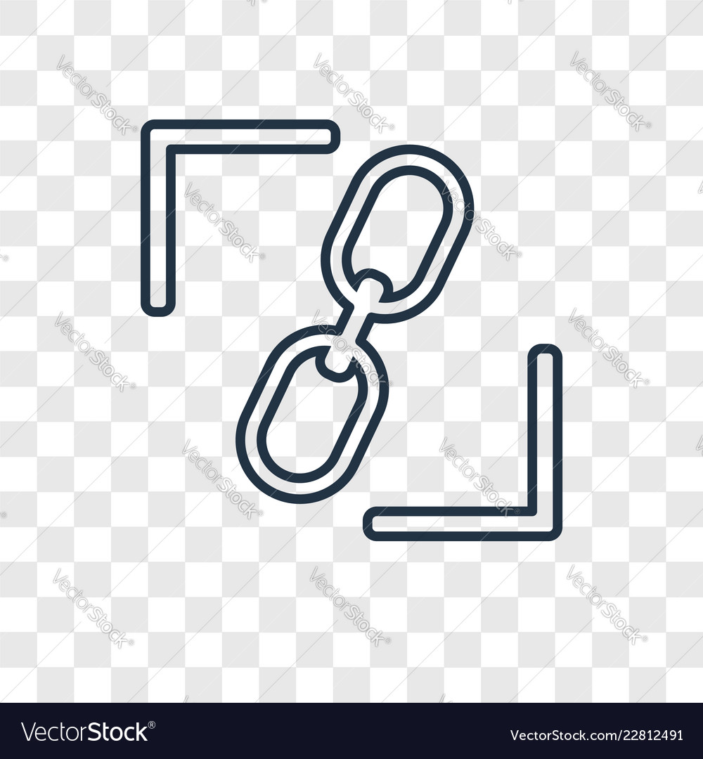Constraint concept linear icon isolated on Vector Image