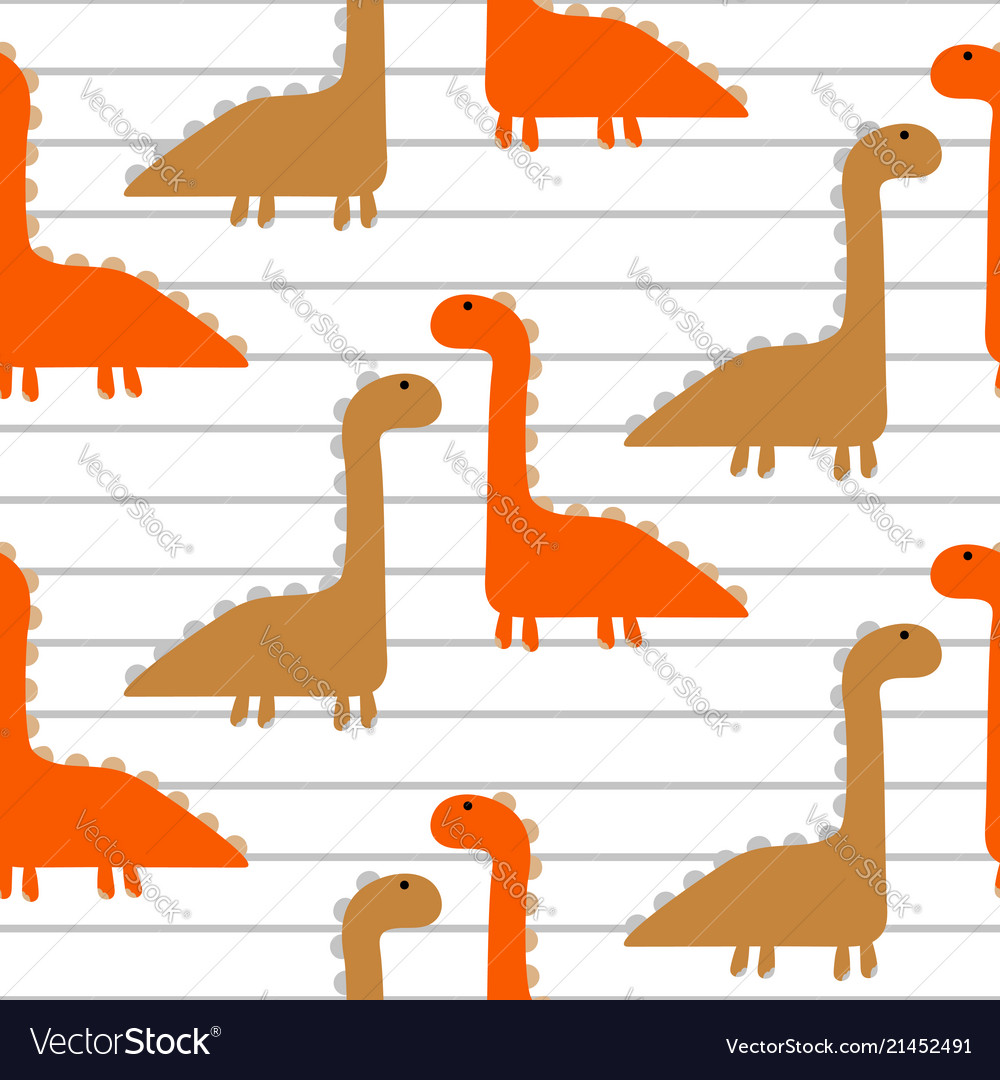 Dino cheerful kid seamless pattern