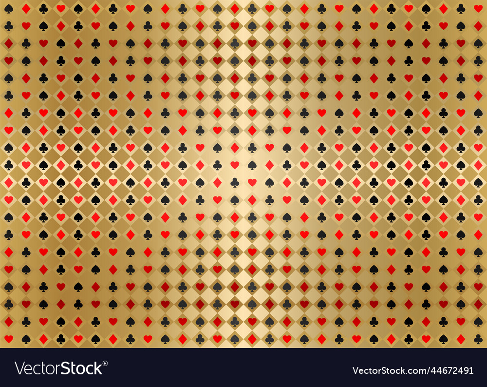 Golden seamless pattern fabric poker table Vector Image