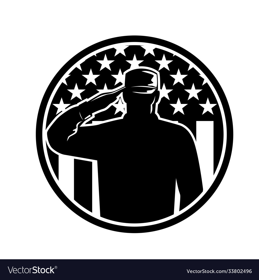 American veteran soldier or military serviceman Vector Image