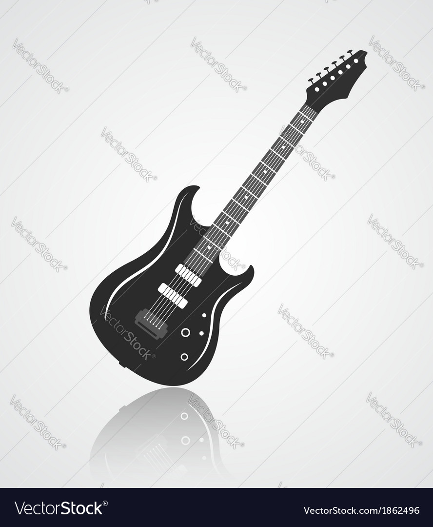 Electric Guitar Icon Royalty Free Vector Image