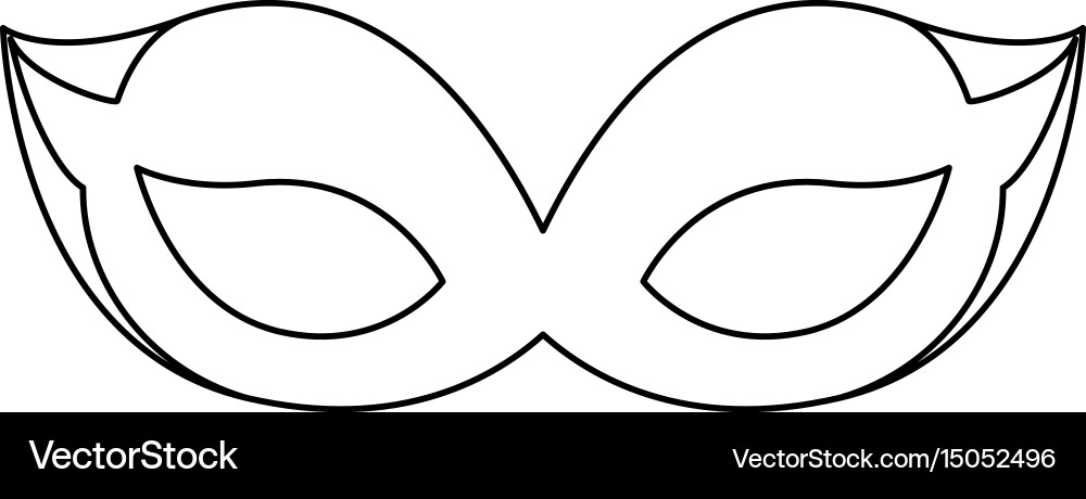 Mask cute accessory Royalty Free Vector Image - VectorStock