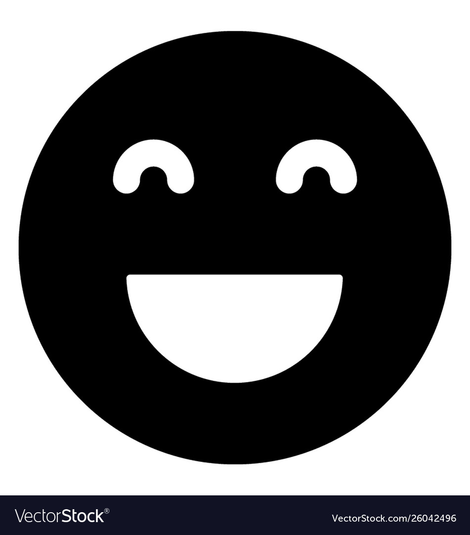 Smiley face emoticon Royalty Free Vector Image