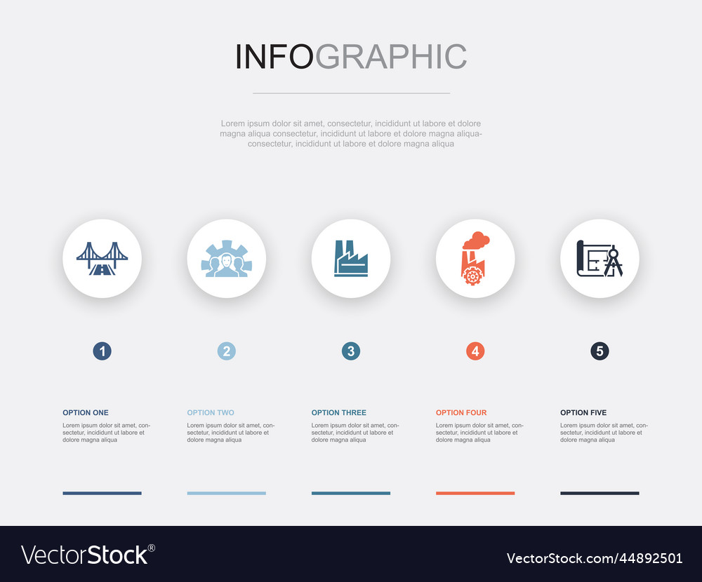 Infrastructure development plant industry Vector Image