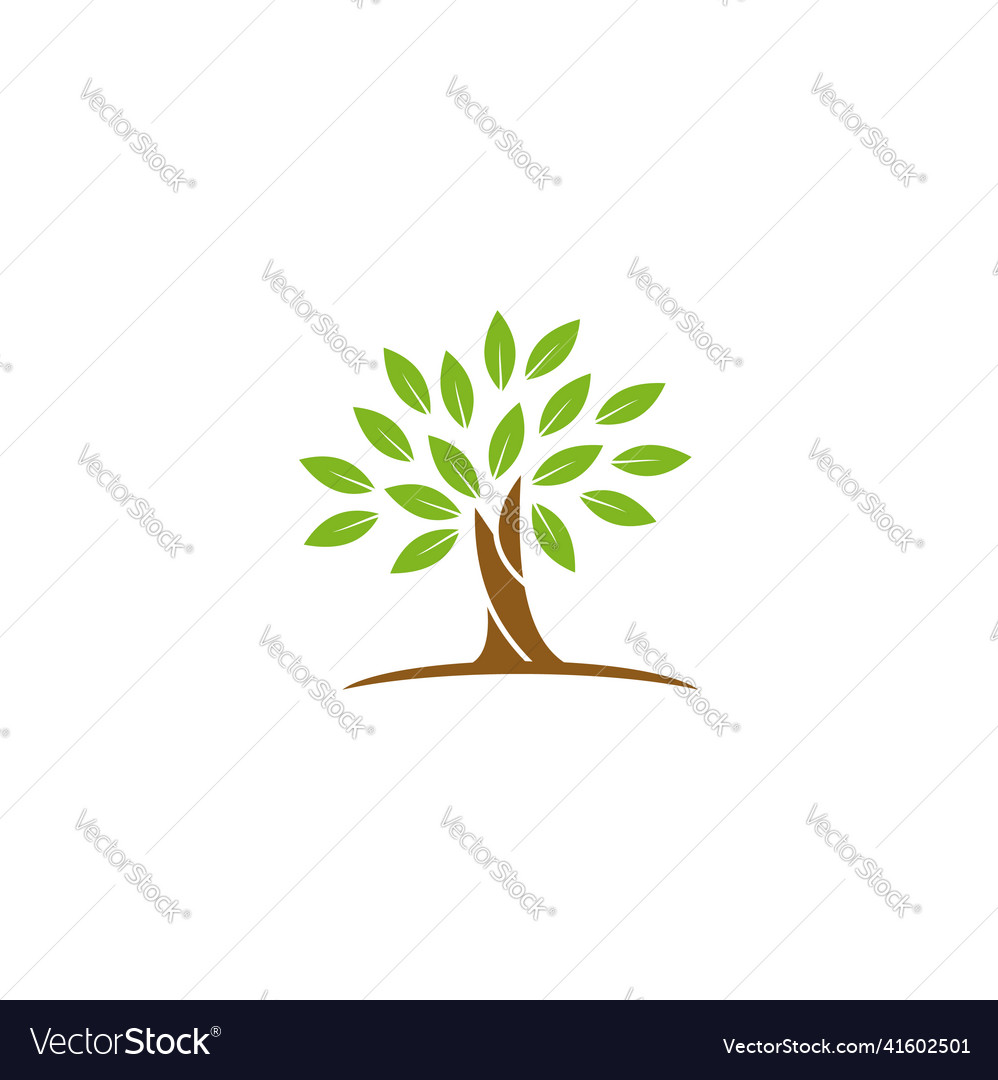 Plant tree nature logo Royalty Free Vector Image