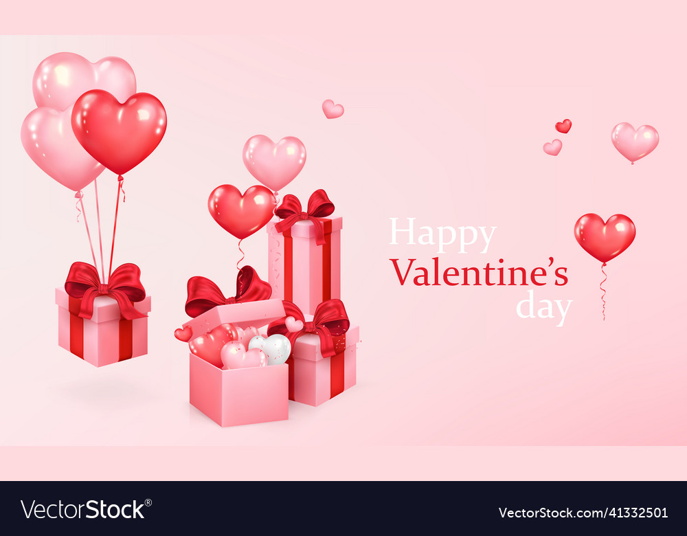 Valentines day romantic background Royalty Free Vector Image