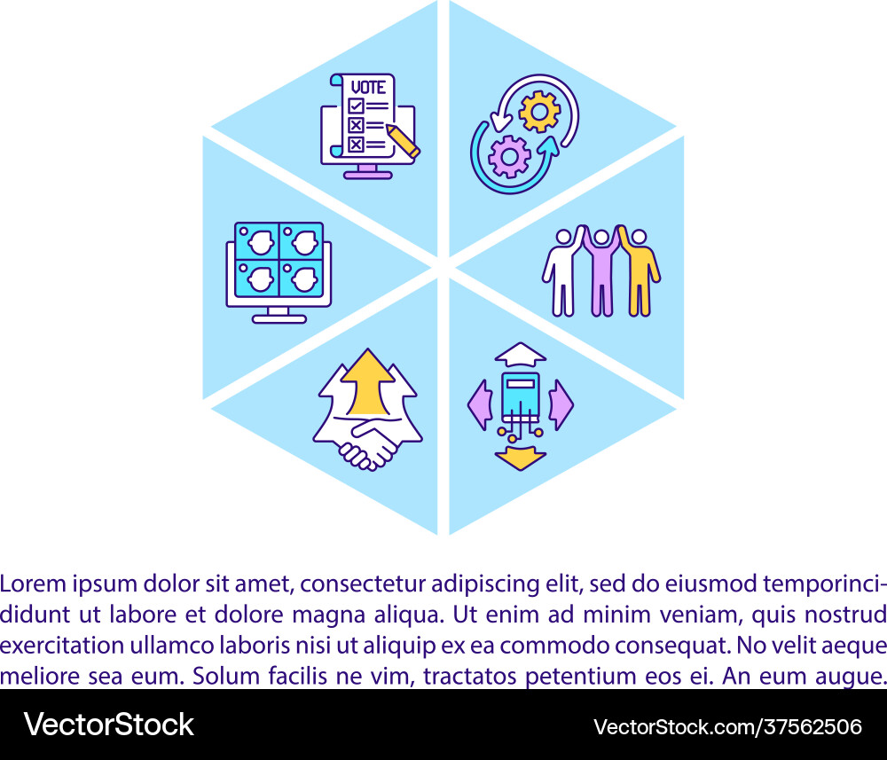 Digitally inclusive community concept line icons Vector Image