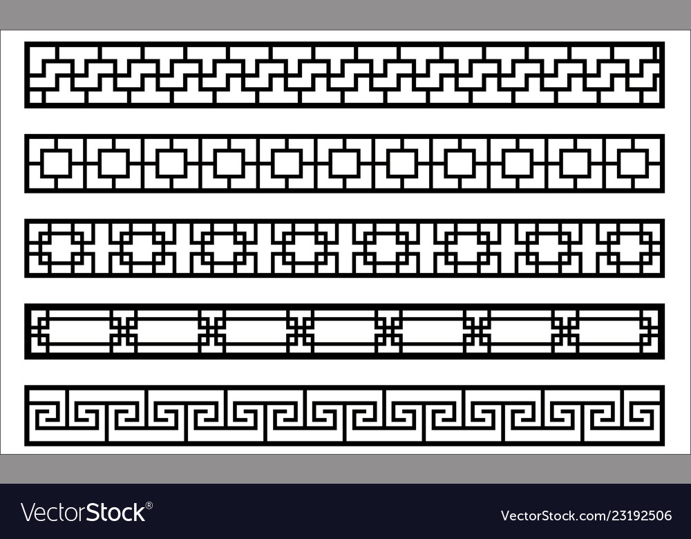 Edge ornament for frame design Royalty Free Vector Image