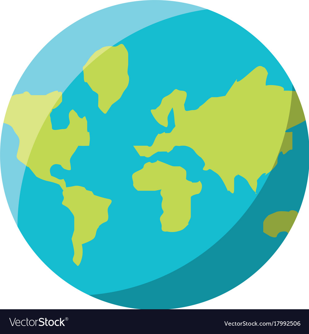 Global planet Royalty Free Vector Image - VectorStock