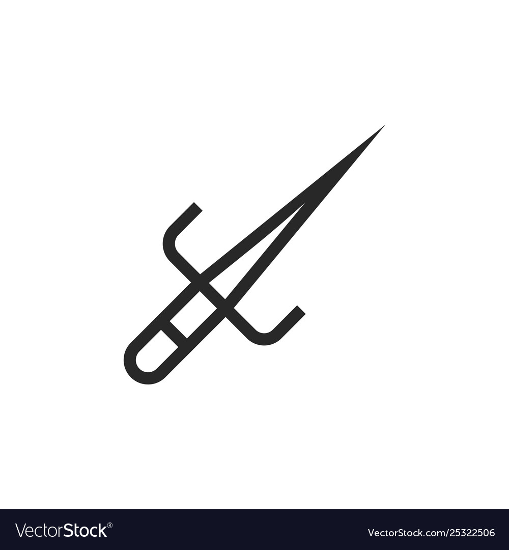 Sai dagger icon Royalty Free Vector Image - VectorStock