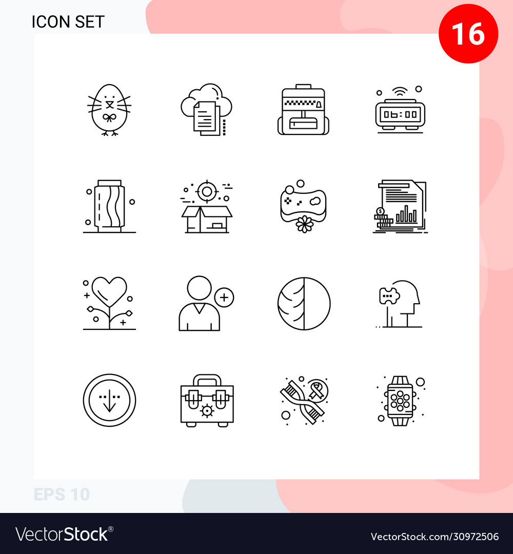 User interface pack 16 basic outlines can