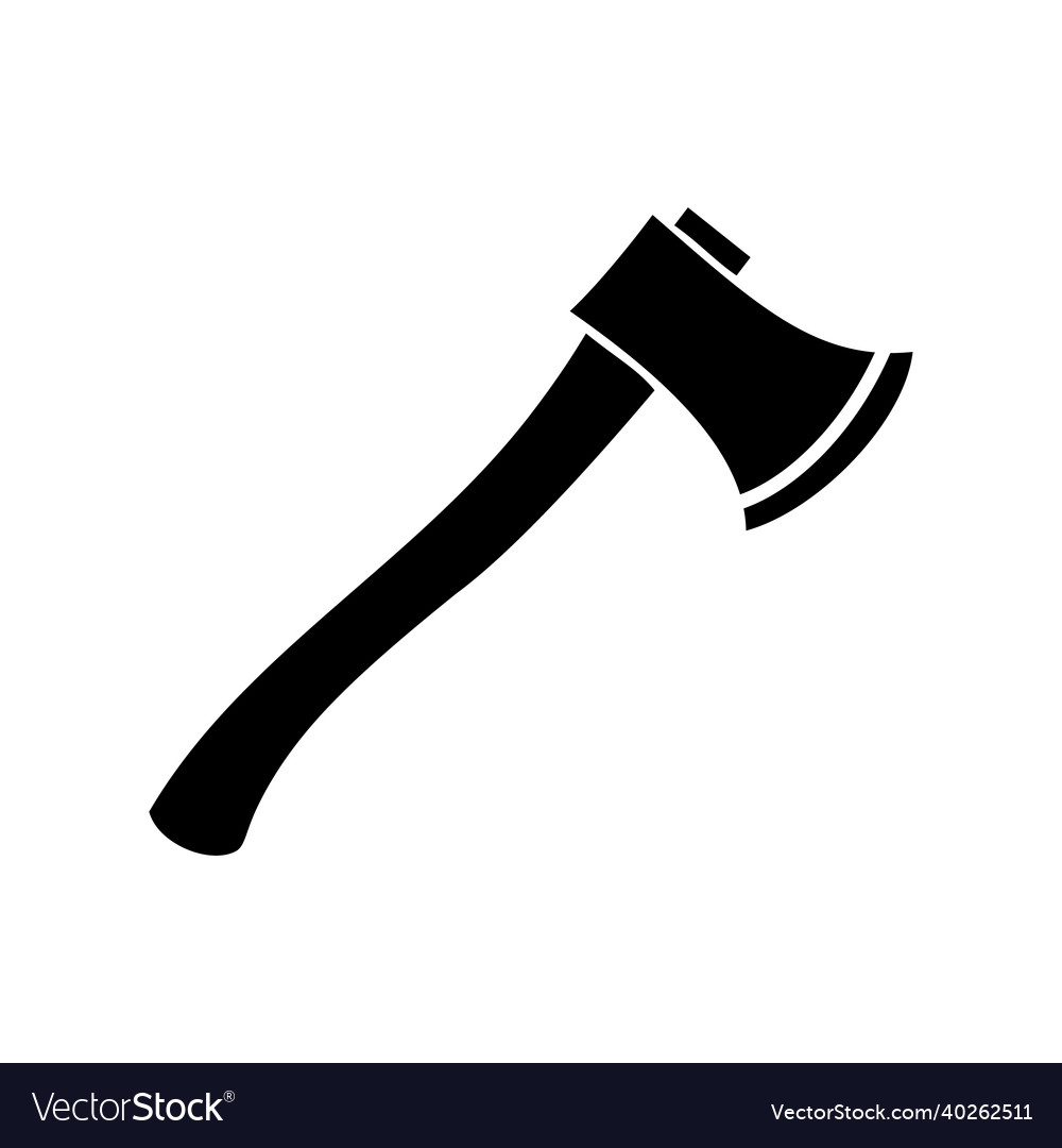 Axe Icon In Flat Style Royalty Free Vector Image