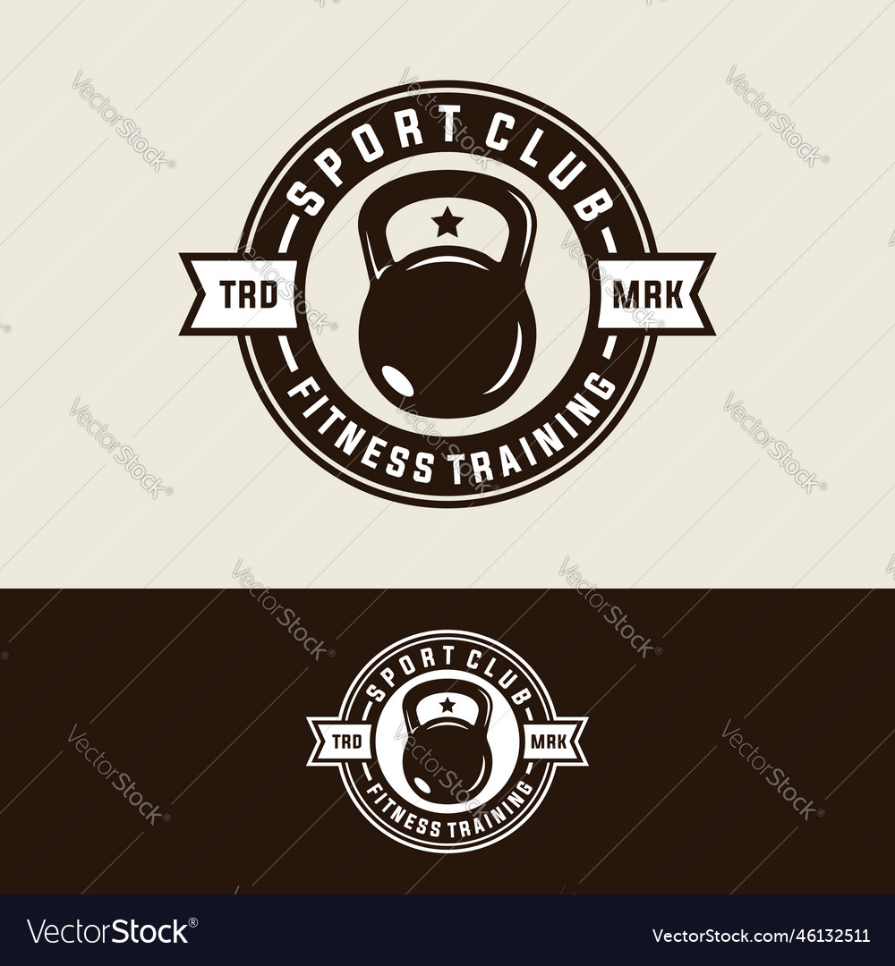 Fitness gym sport template Royalty Free Vector Image