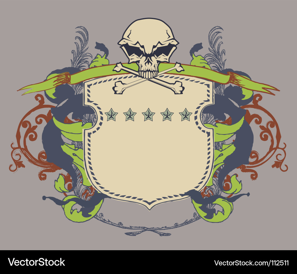 Heraldic shield Royalty Free Vector Image - VectorStock