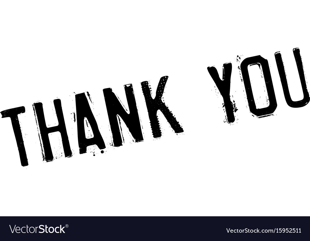 Thank you rubber stamp Royalty Free Vector Image