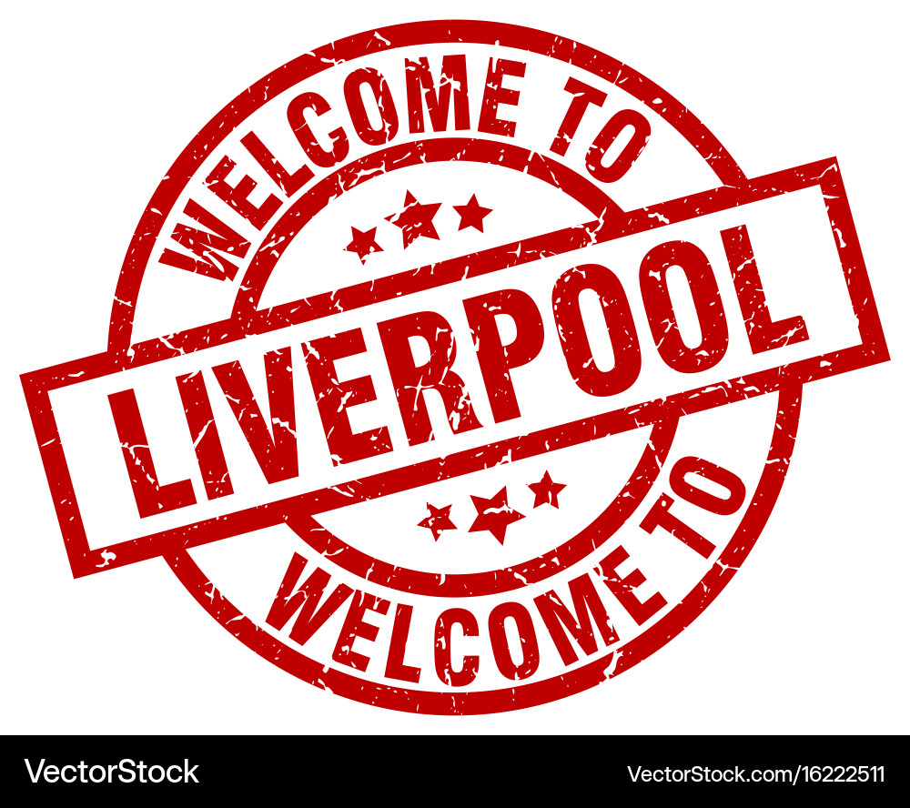 Welcome To Liverpool Red Stamp Royalty Free Vector Image