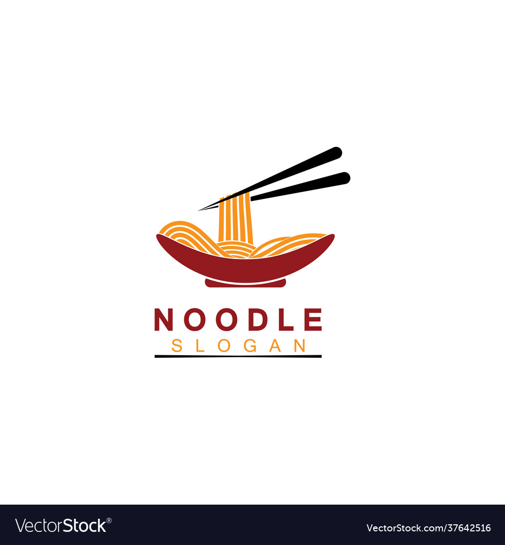 Noodle logo icon design Royalty Free Vector Image