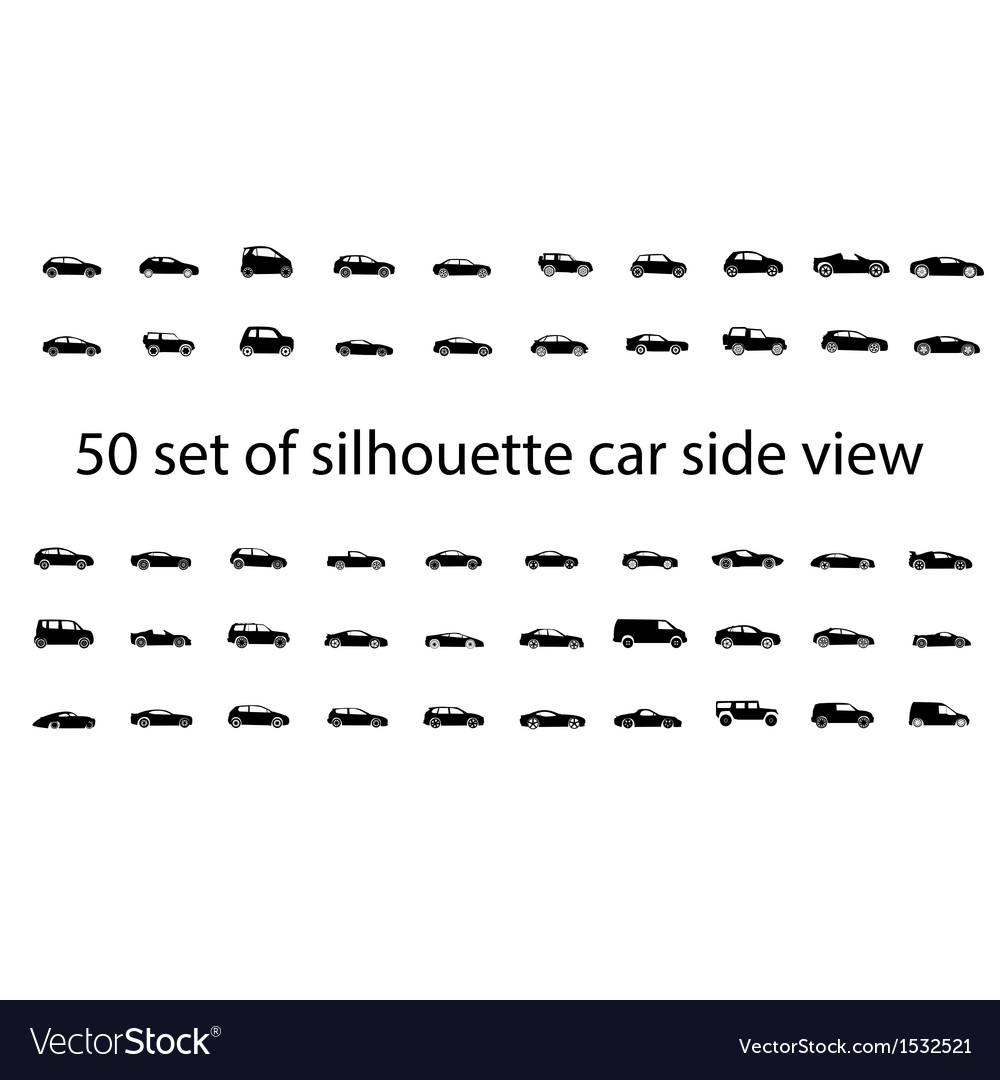 Car side view set