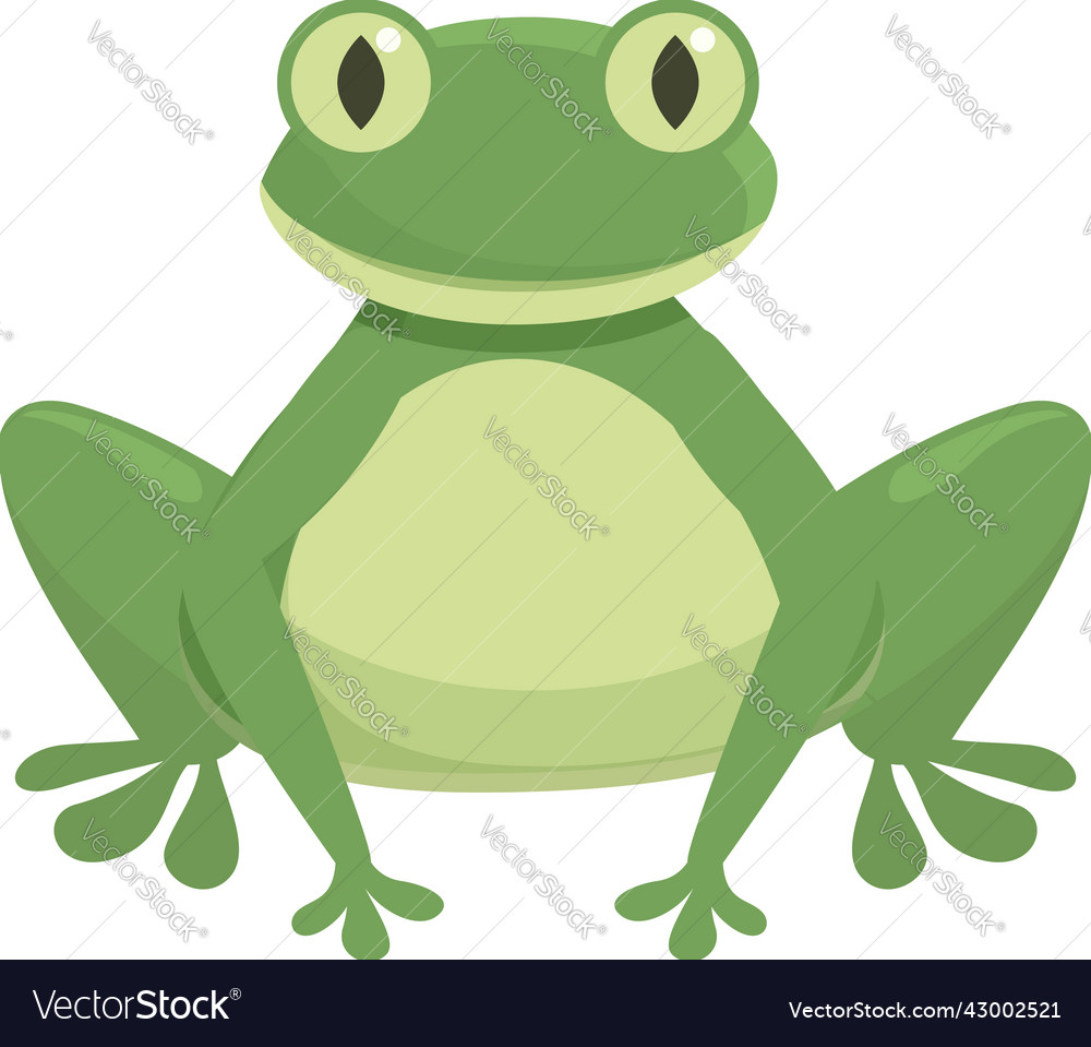 Cute small frog icon cartoon animal jump Vector Image