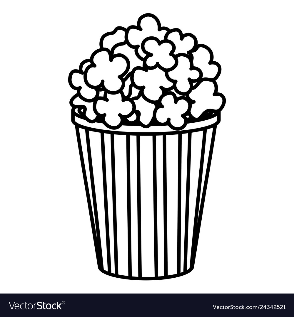 Delicious pop corn icon Royalty Free Vector Image