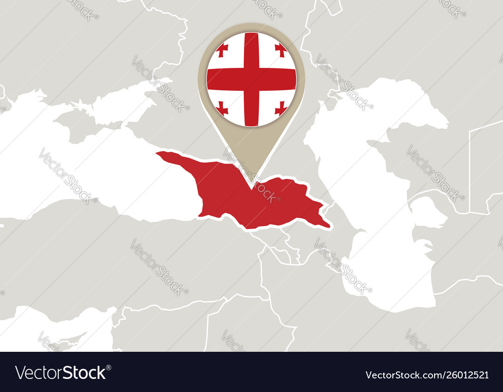 mapa de georgia europa