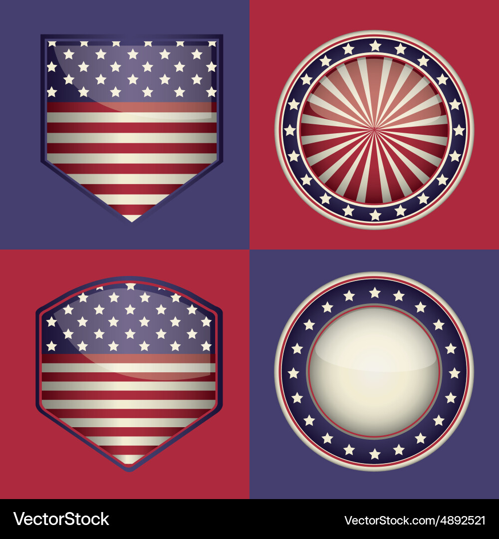 Independence day design Royalty Free Vector Image