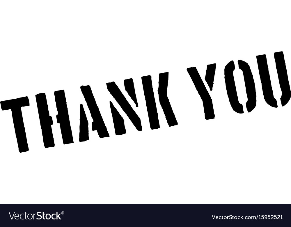 Thank You Rubber Stamp Royalty Free Vector Image